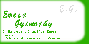 emese gyimothy business card